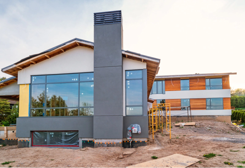 home addition under construction